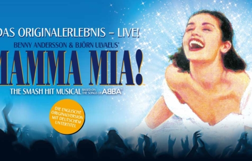 Bannermotiv für MAMMA MIA! Das Original-Musical im Theater am Potsdamer Platz Berlin